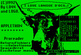 Menu Applethon