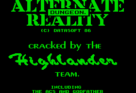 Alternate Reality : The Dungeon