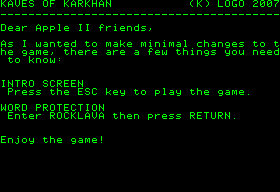 Kaves Of Karkhan 2007