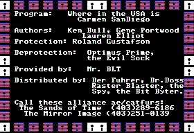 Ecran Where in the USA is Carmen Sandiego