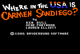 Ecran Where in the USA is Carmen Sandiego