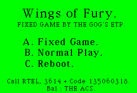 Wings Of Fury
