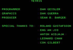 Tetris 18 sectors