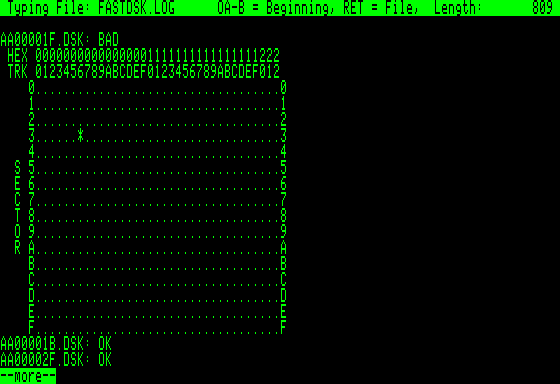 Running FASTDSK