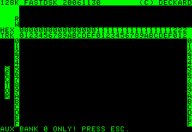 Running FASTDSK