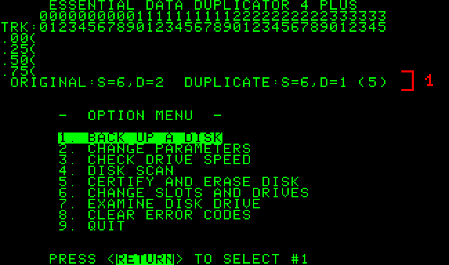 EDD screen EDD screen