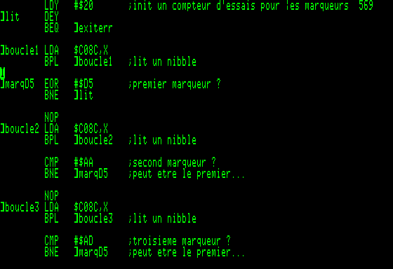 Ecran source ProDOS 1.7 Ecran source ProDOS 1.7